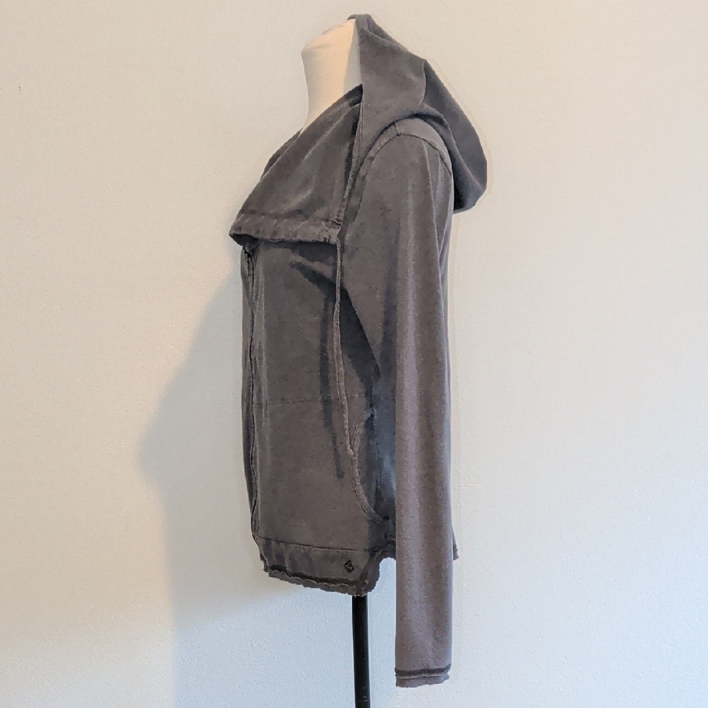 PrAna Hooded Zip Jacket in Gray - Picture 3 of 10